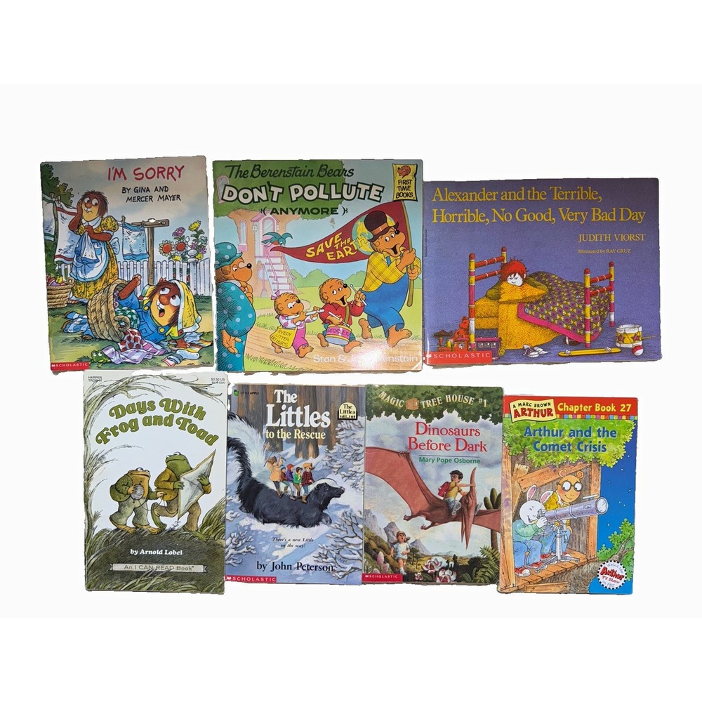 Kids Book Lot 7 Frog & Toad Magic Tree House Berenstain Bears Arthur Littles
